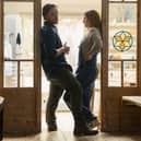 He (James McAvoy) and She (Sharon Horgan)