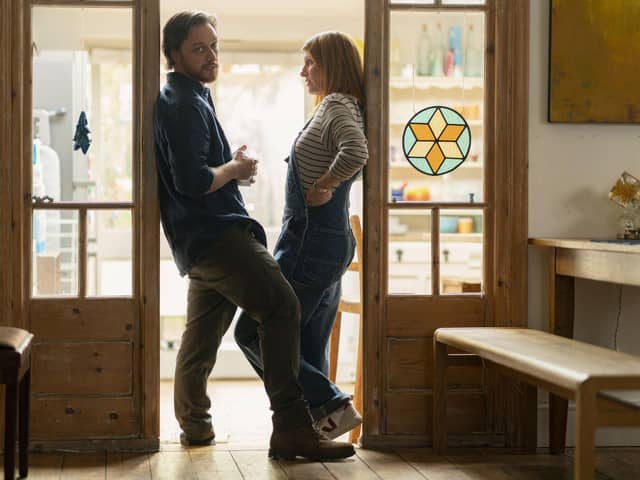 He (James McAvoy) and She (Sharon Horgan)