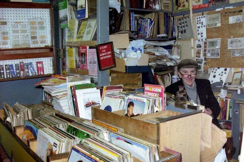 Tommy Maguire in his shop on Carlisle Road.