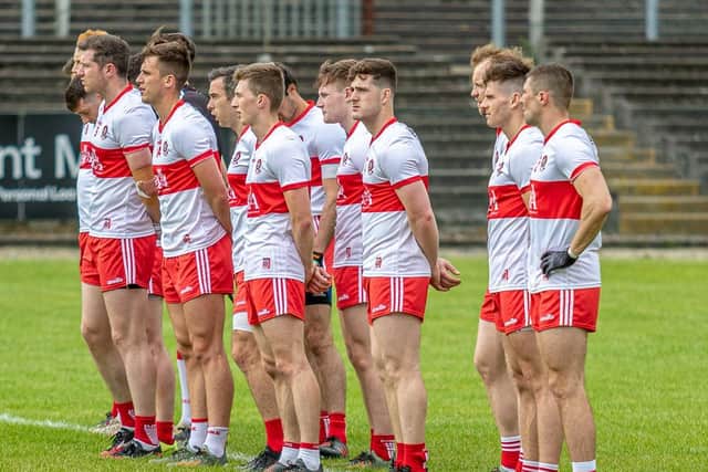 Derry are Division Three champions after defeating Offaly in Croke Park on Saturday. (Photo: Stefan Hoare)