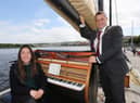 Marieke Huysmans Berthou and Mayor of Derry City and Strabane District Council Alderman Graham Warke.