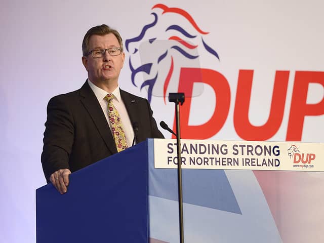 New DUP Leader Jeffrey Donaldson pictured previously. Picture By: Arthur Allison/Pacemaker Press