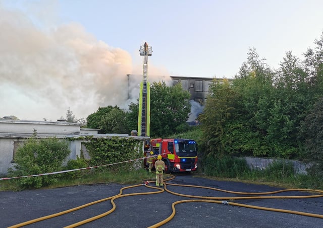 Two aerial applainces - one of which had to come from Belfast - were deployed to the scene.