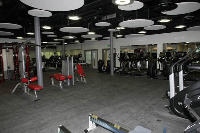 The gym at Foyle Arena in Derry. DER1615MC052