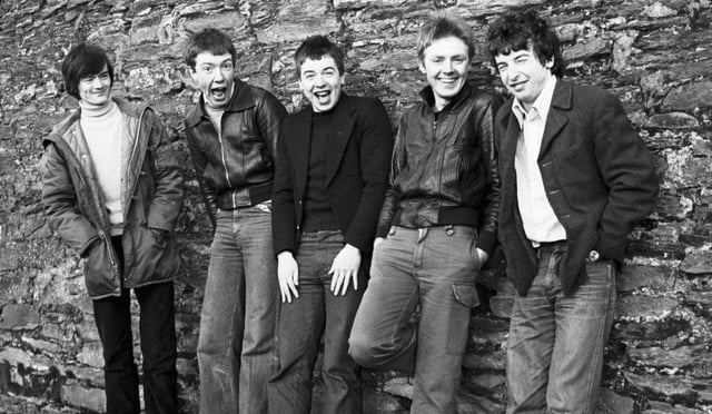 The Undertones at Bull Park, Derry, in the late 1970s. Photo: Larry Doherty.