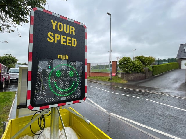 The Speed Indicator Device at Strabane Academy.