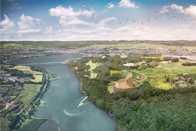 An artist’s impression of how the site will look once completed.