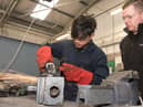 2019: Ricardo Butler and Shane Colgan, Fabrication & Welding, at the North West Regional College Inter Campus Skillbuild competition.