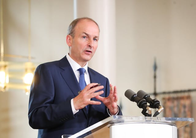 Micheal Martin (Photo Kelvin Boyes/ PressEye)