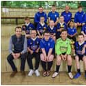 Oxford Bulls players and coaches and club sponsor Conor Lynch from Lynch's Eurospar Skeoge pictured at the club's end of season awards. Photos by Peter McKane.