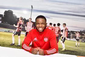 Derry City's James Akintunde has signed a new contract extension. Picture by Kevin Morrison