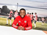 Derry City's James Akintunde has signed a new contract extension. Picture by Kevin Morrison