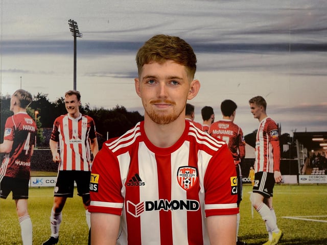 Jamie McGonigle can't wait to get going at Derry City after completing his transfer from Crusaders this week. Photograph by George Sweeney.