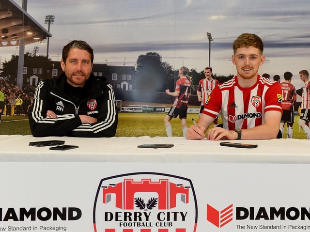 Ruaidhri Higgins was delighted to capture the signature of in demand striker Jamie McGonigle this week.