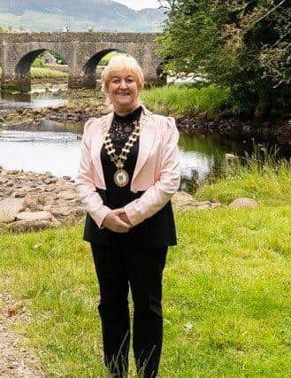 Outgoing Cathaoirleach Councillor Rena Donaghey.