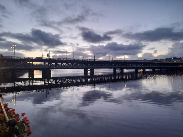 The COVID-19 rate has been rising on both sides of the River Foyle.