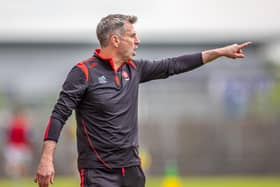 Derry manager Rory Gallagher will lead his side into battle against Donegal in Balybofey on Sunday. (Photo: Stefan Hoare)