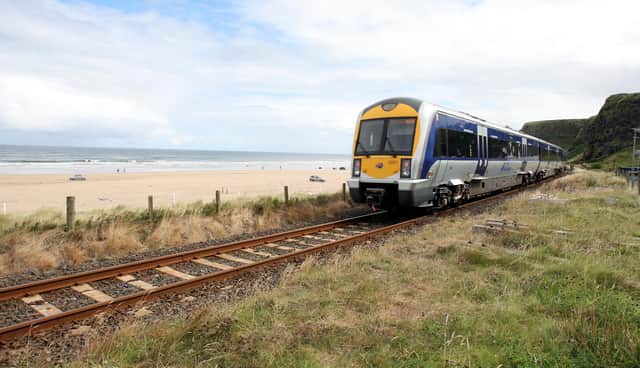 The track will be relayed  between Castlerock and Eglinton - one of the most picturesque sections of rail in Ireland.