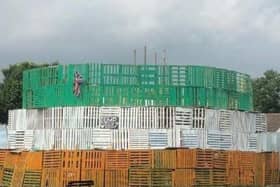 The loyalist bonfire in Limavady.