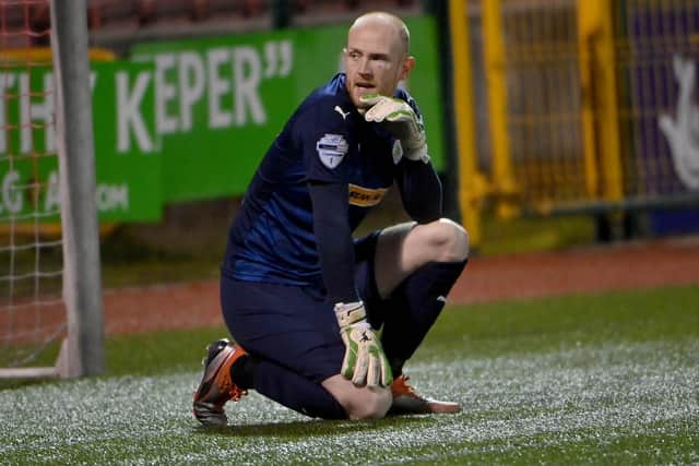 Cliftonville goalkeeper Aaron McCarey.