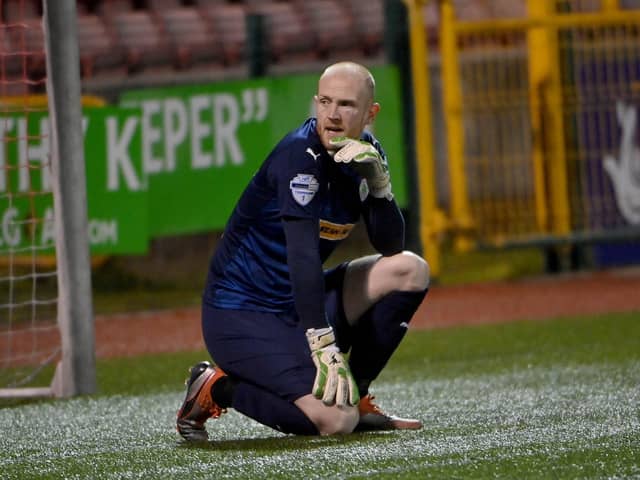 Cliftonville goalkeeper Aaron McCarey.