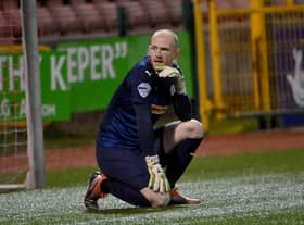 Cliftonville goalkeeper Aaron McCarey.