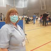 Marion McAuley, Senior Nursing Assistant at the Foyle Arena.