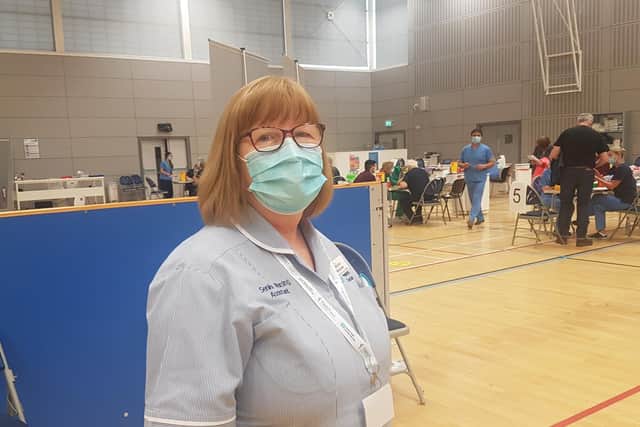 Marion McAuley, Senior Nursing Assistant at the Foyle Arena.