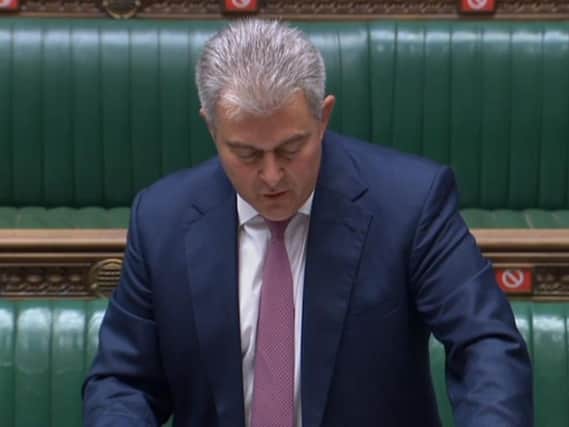 Brandon Lewis announcing the proposal on Wednesday.