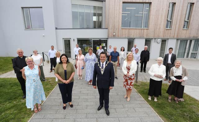 Communities Minister Deirdre Hargey and the Mayor of Derry and Strabane, Alderman Graham Warke officially open the new Top of the Hill Community Centre in Derry.


Mandatory Credit ©Lorcan Doherty