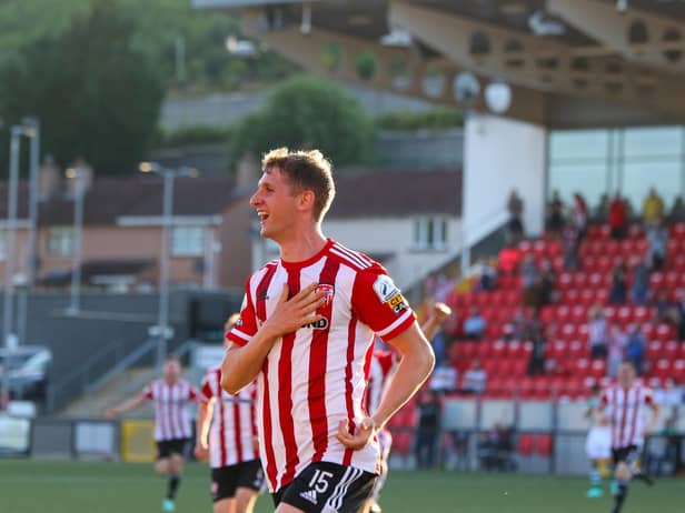 Derry City defender Ronan Boyce got the Candy Stripes off to a dream start against Shamrock Rovers but the home side were pegged back in the second half.