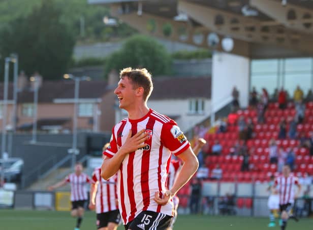 Derry City defender Ronan Boyce got the Candy Stripes off to a dream start against Shamrock Rovers but the home side were pegged back in the second half.