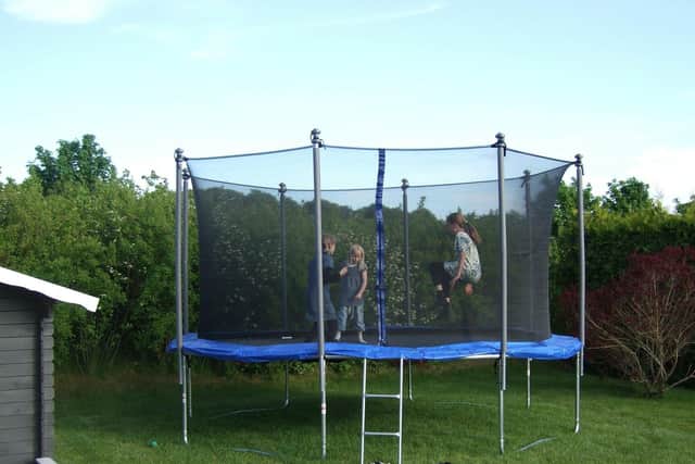 Parents are advised all trampolines should have safety netting. (File picture)