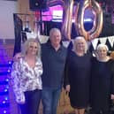 Geraldine pictured with members of her family.