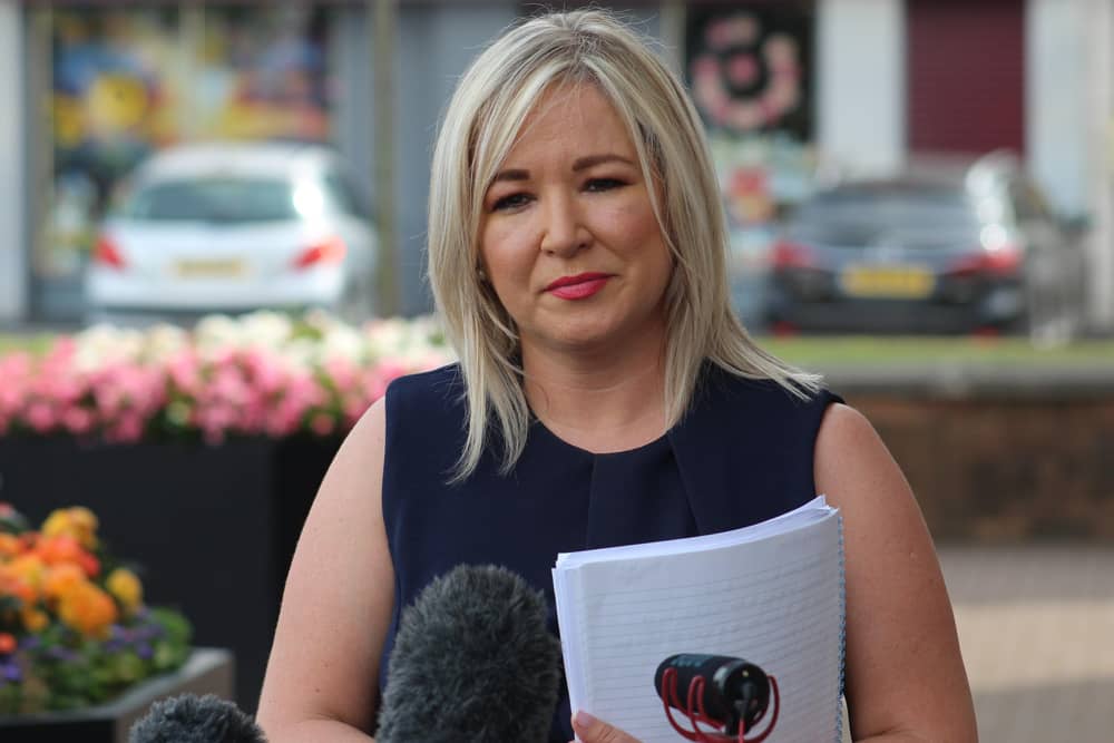 Deputy First Minister Michelle O'Neill in Coalisland, Co Tyrone on Thursday.