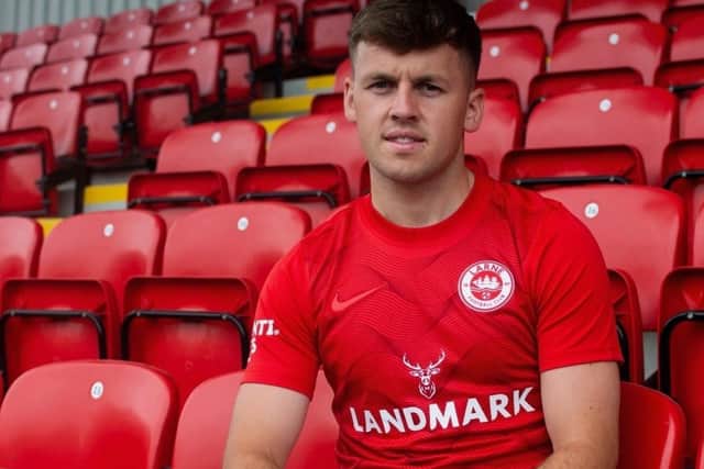 Ben Doherty has completed his move to Inver Park. Picture courtesy of Larne FC