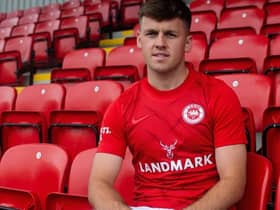 Ben Doherty has completed his move to Inver Park. Picture courtesy of Larne FC