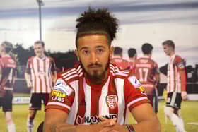 Bastien Hery will be at Derry City for the remainder of the season. Picture by George Sweeney