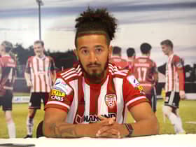 Bastien Hery will be at Derry City for the remainder of the season. Picture by George Sweeney