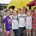 Seraphine, Shannon, Lily, Saoirse, Niamh and Grace were pictured during a previous 'Wan Big Street Party' at Central Drive. DER3419-110KM