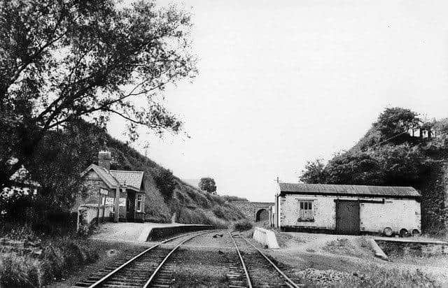 A rare photograph of Inch Road Station in the 1930s looking in the direction of Buncrana. Photo: J McBride Collection.