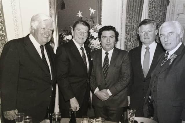 John Hume in the USA in the 1980s.
