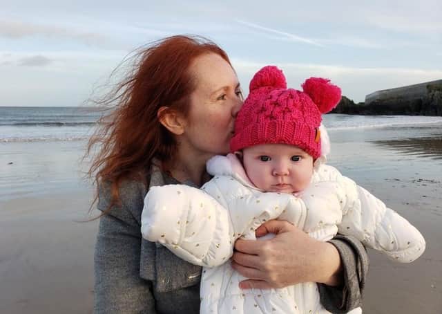 Caroline with her daughter Lúnasa at Stroove.