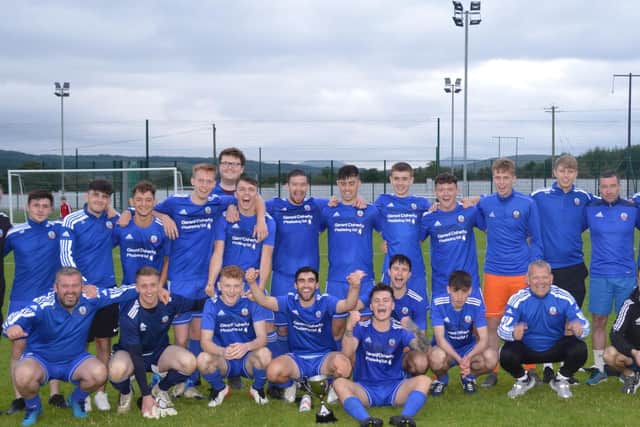 The winning Buncrana Hearts team
