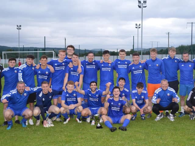 The winning Buncrana Hearts team