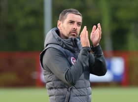 Larne manager Tiernan Lynch.