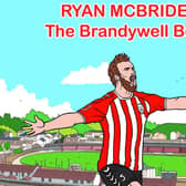 The front cover of ‘The Brandywell Boy’ which tells the inspirational story of the late Derry City captain Ryan McBride.