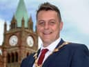 Derry City and Strabane District Council Mayor Alderman Graham Warke. Picture Martin McKeown. 07.06.21