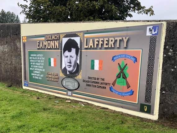 A commemoration in memory of Eamonn Lafferty will be held in Derry next Wednesday.