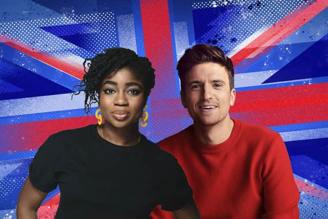 Hosts Radio 1 stalwarts Greg James and Clara Amfo